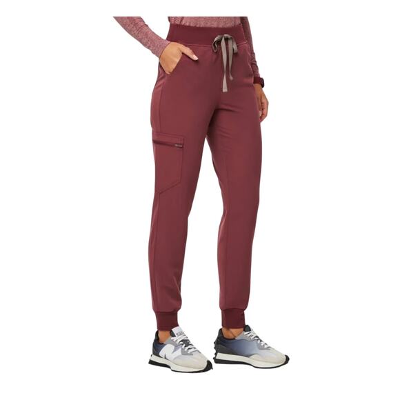 Figs Zamora Scrub Bottom Jogger Dark Cherry Women’s Medium Rare Retired 3088 - Picture 5 of 13